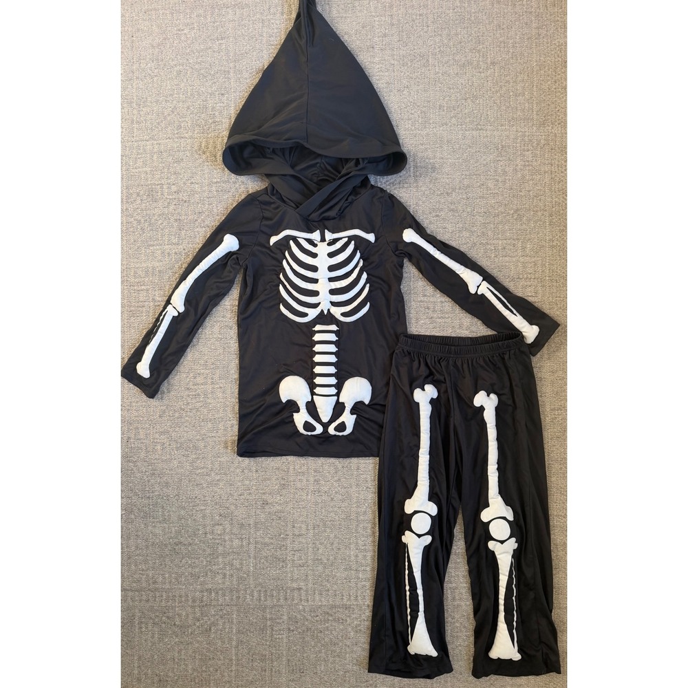 EUC Wishcraft Chasing Fireflies skeleton hoodie costume size 8